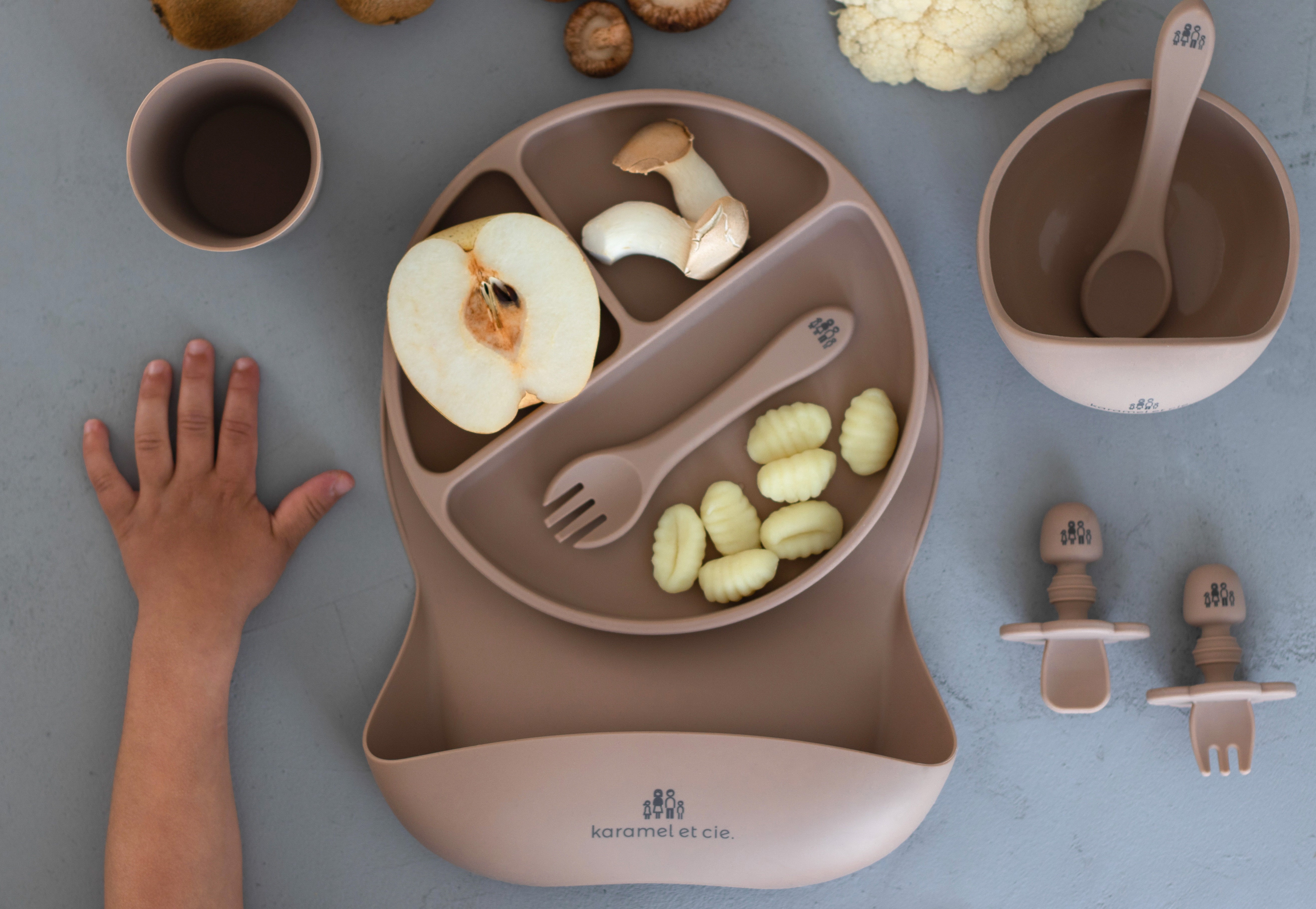 Coffret repas tout-en-un en silicone | 8 essentiels pour la DME