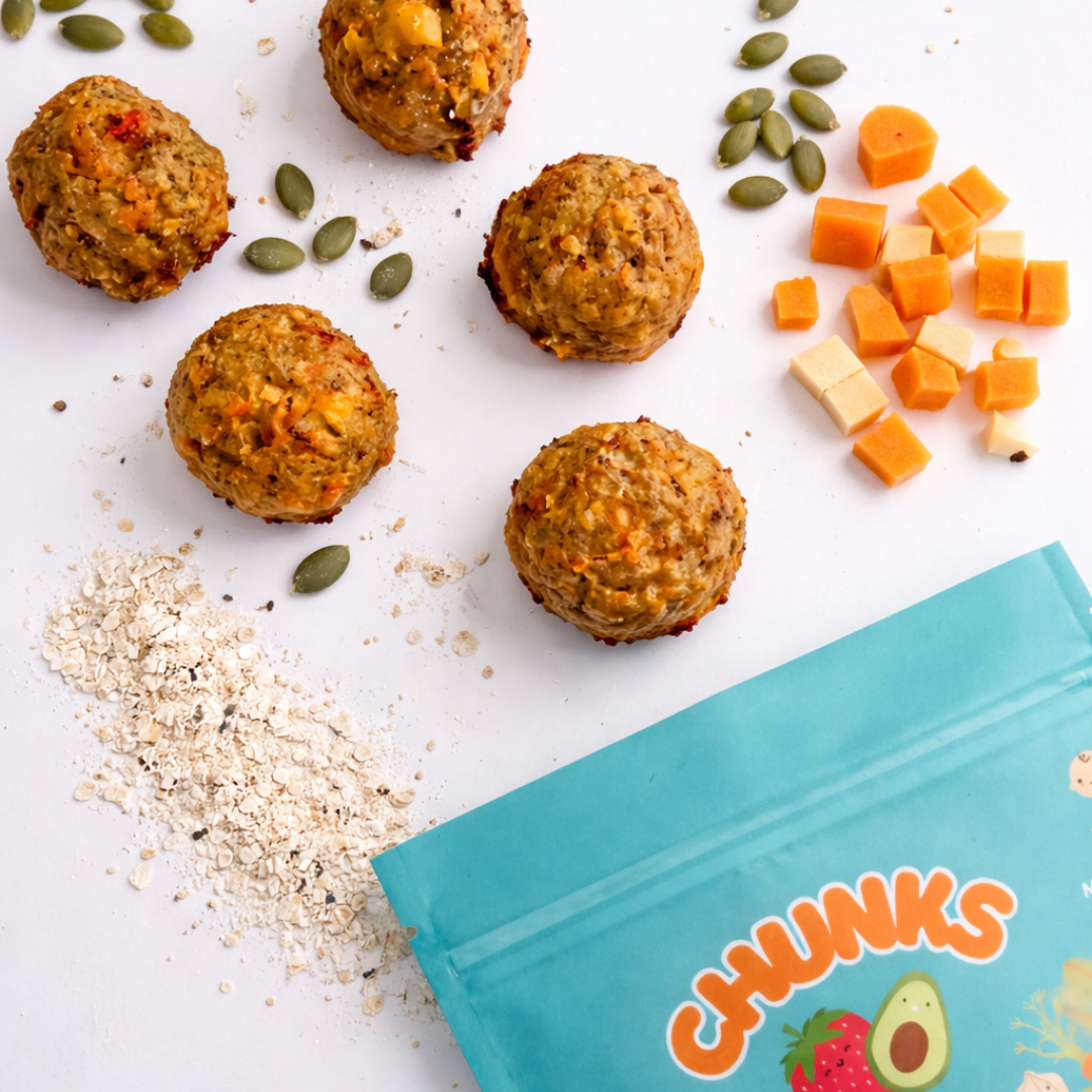 Boulettes de porc aux carottes & patates douces ( 6 unités)