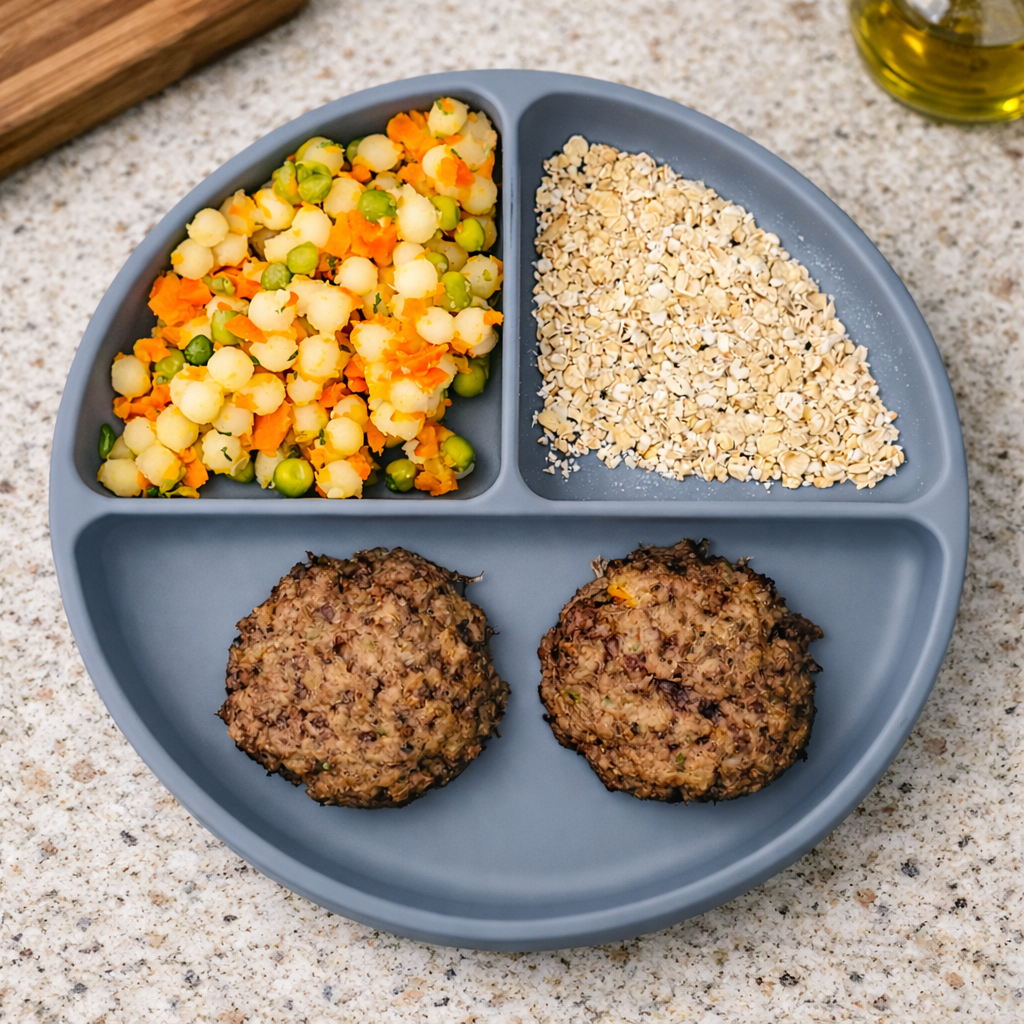 Croquettes de bœuf & couscous perlé aux légumes (200 g)