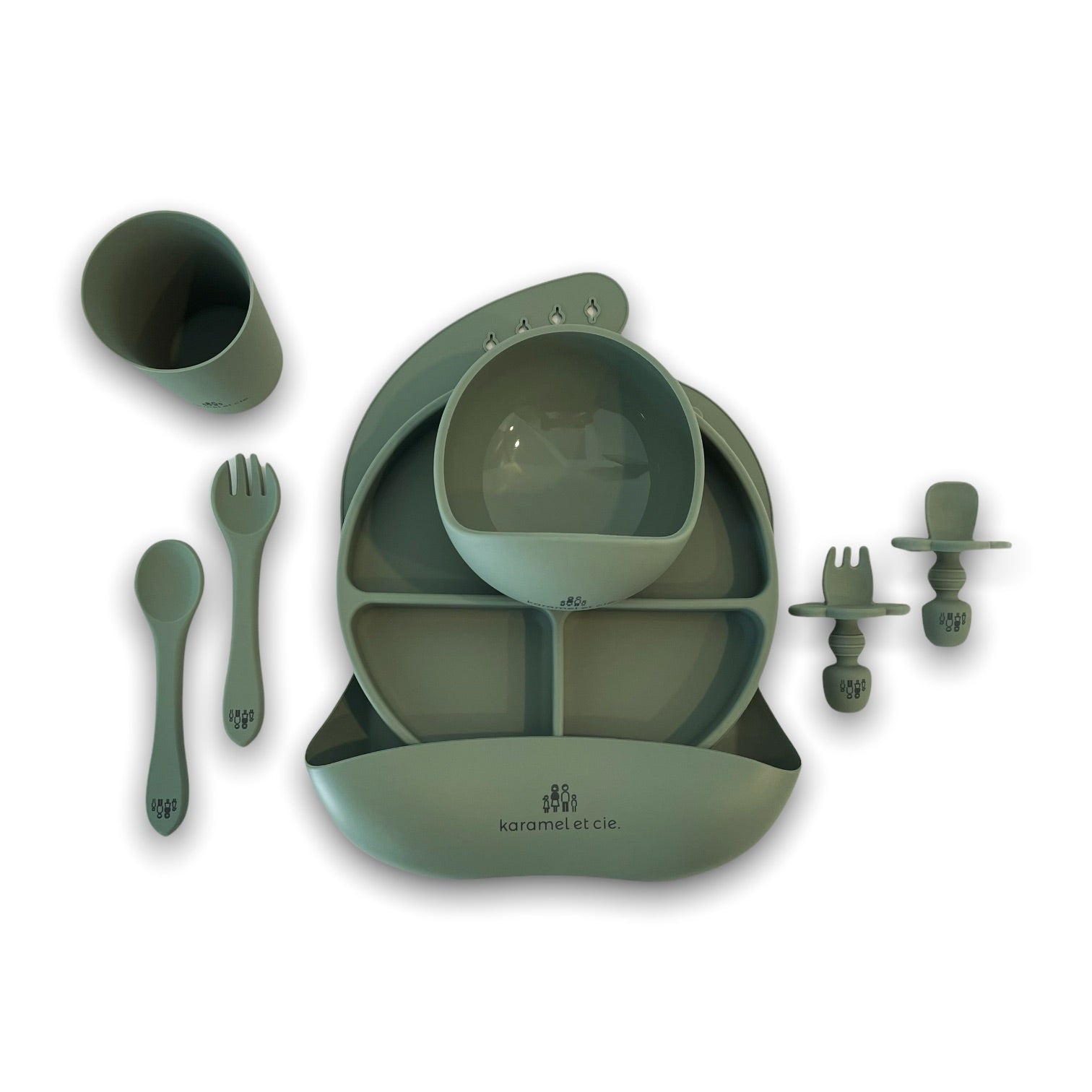 Coffret repas tout-en-un en silicone | 8 essentiels pour la DME