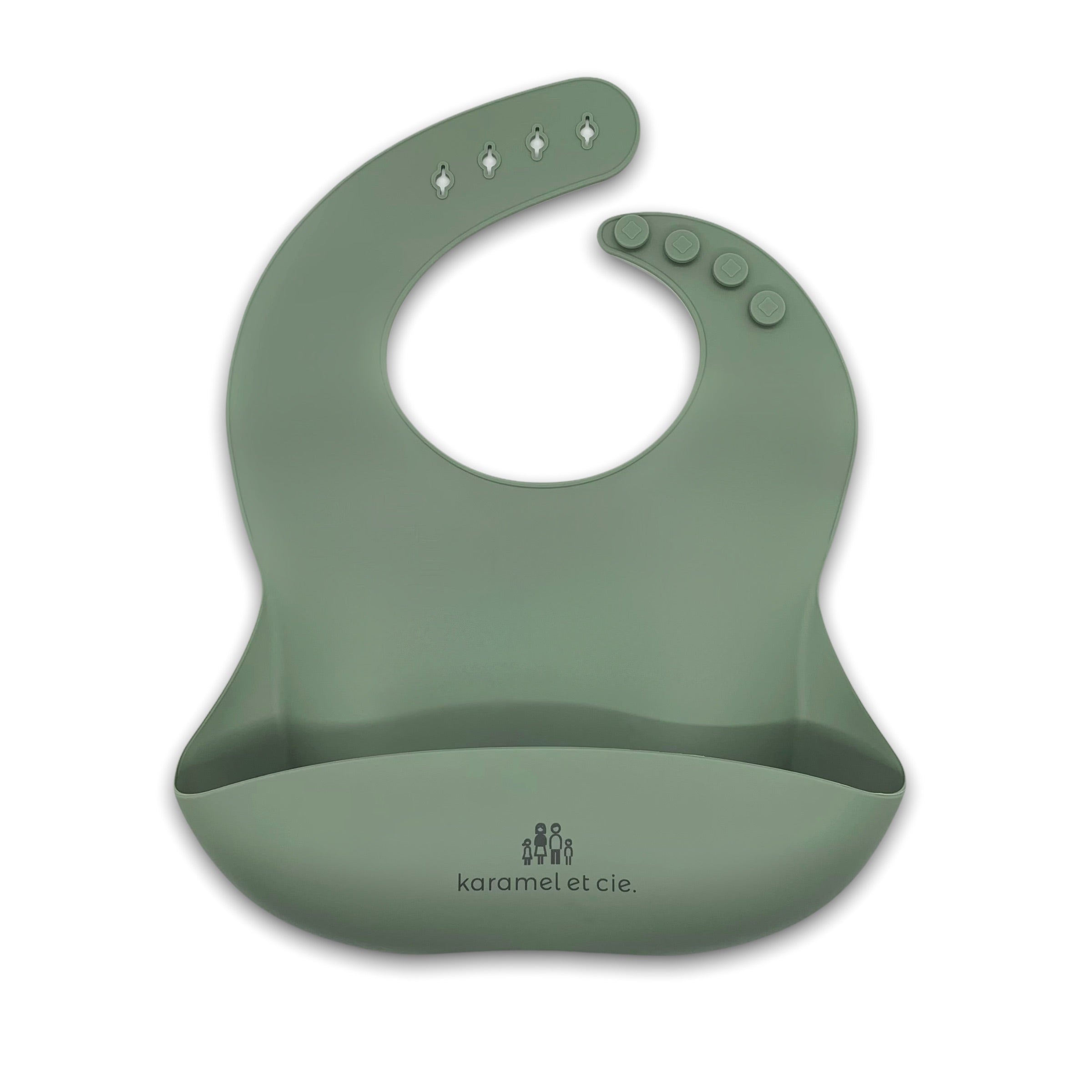 Bavette en silicone | Douce, ajustable et résistante