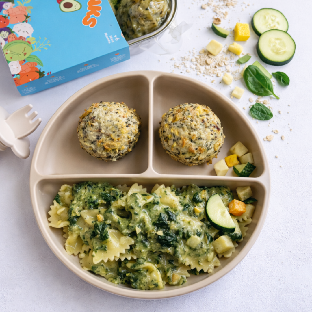 Boulettes de poulet & pâtes aux légumes (225 g)