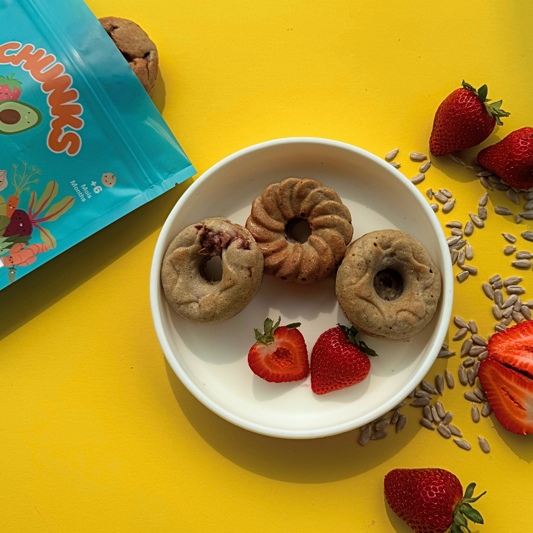 Beignets fraise-banane (Paquet de 4)