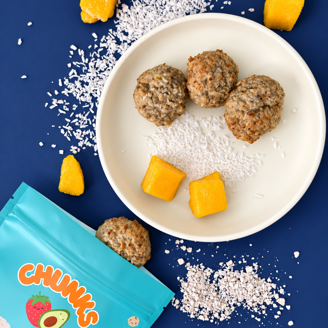 Bouchées mangues, ananas & coco (4 unités)