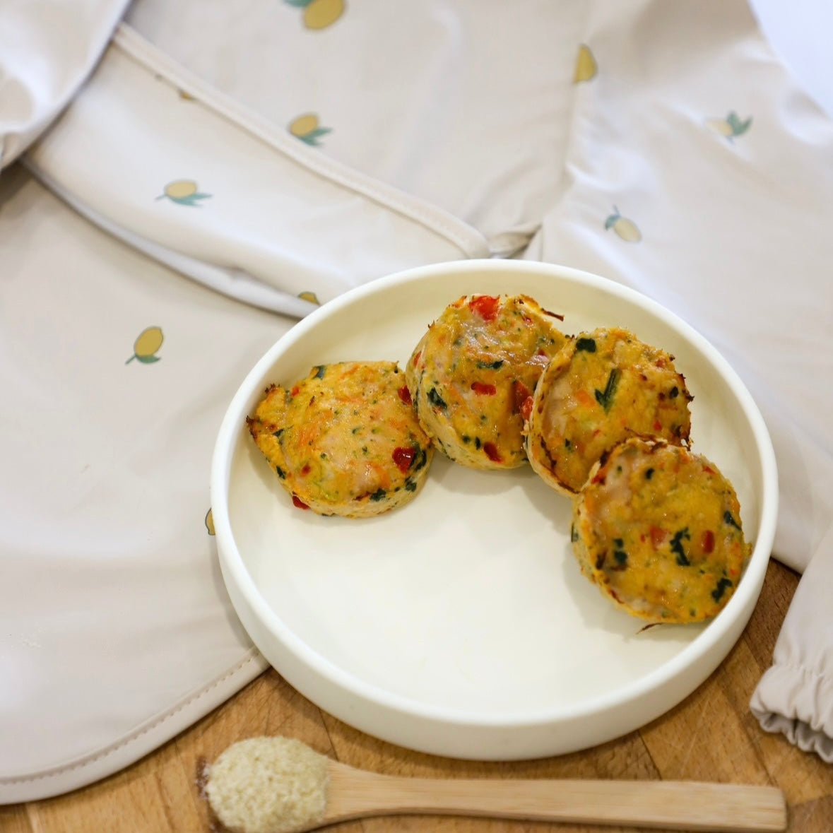 Galettes de légumes et dinde (paquet de 4)(125g)