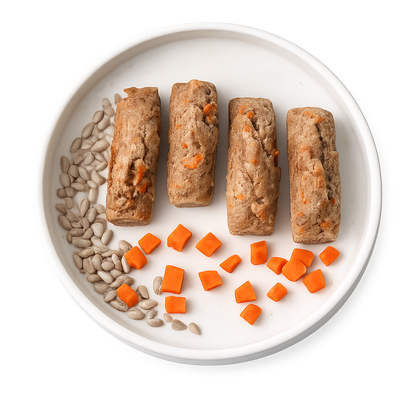 Bâtonnets coco, banane & carotte (6 unités)