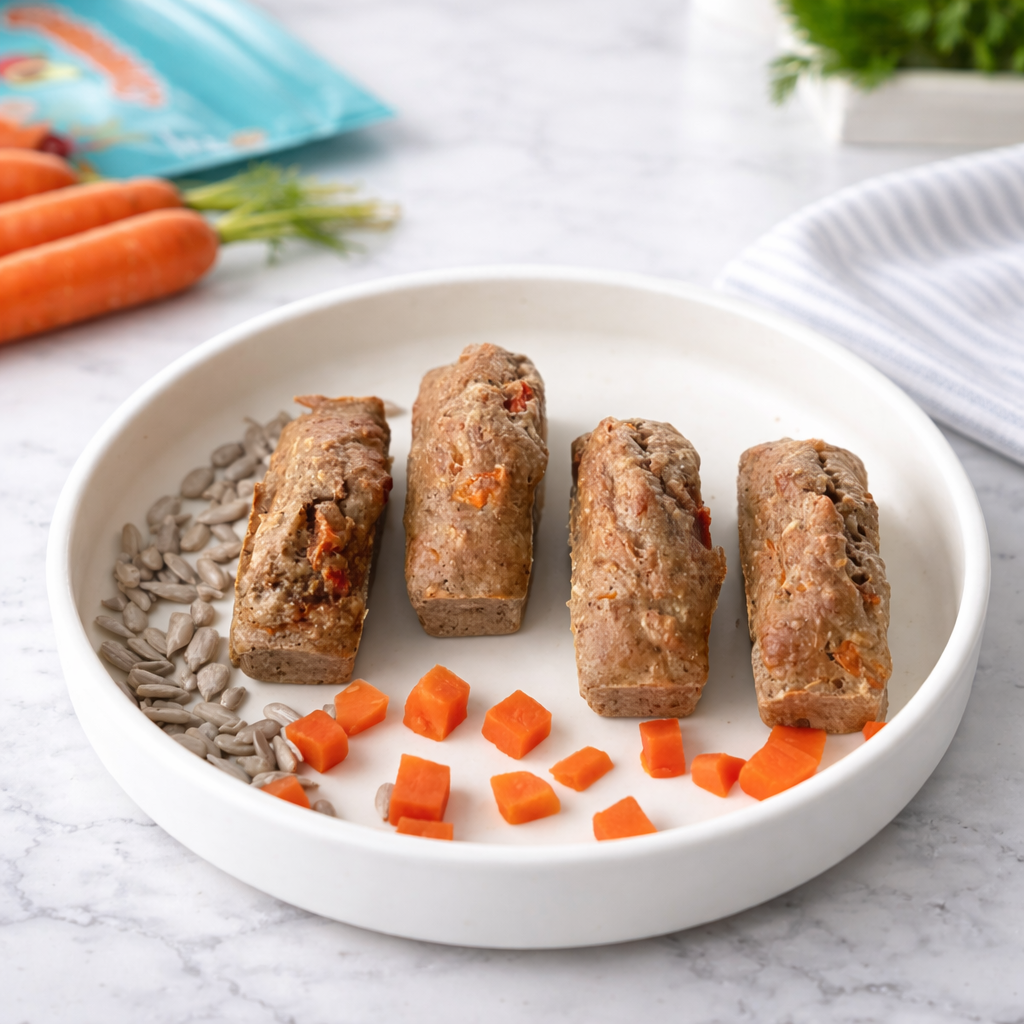 Bâtonnets coco, banane & carotte (6 unités)