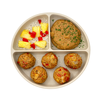 Boulettes de porc aux saveurs tropicales & purée de lentilles (200 g)