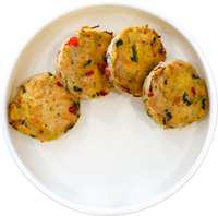Galettes de légumes et dinde (paquet de 4)(125g)