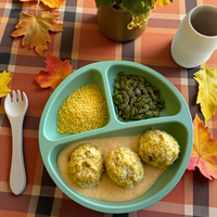 *Menu d’Automne 🍂*  Poulet à la courge et millet (180 g)
