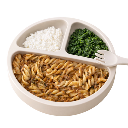 Rotini sauce à la viande, aux épinards et au fromage cottage (250g)