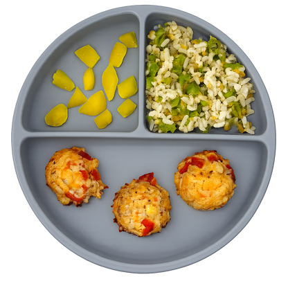 Boulettes de poulet, riz brun & légumes (200 g)