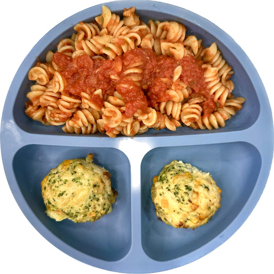 Chicken balls with pasta (2 servings)