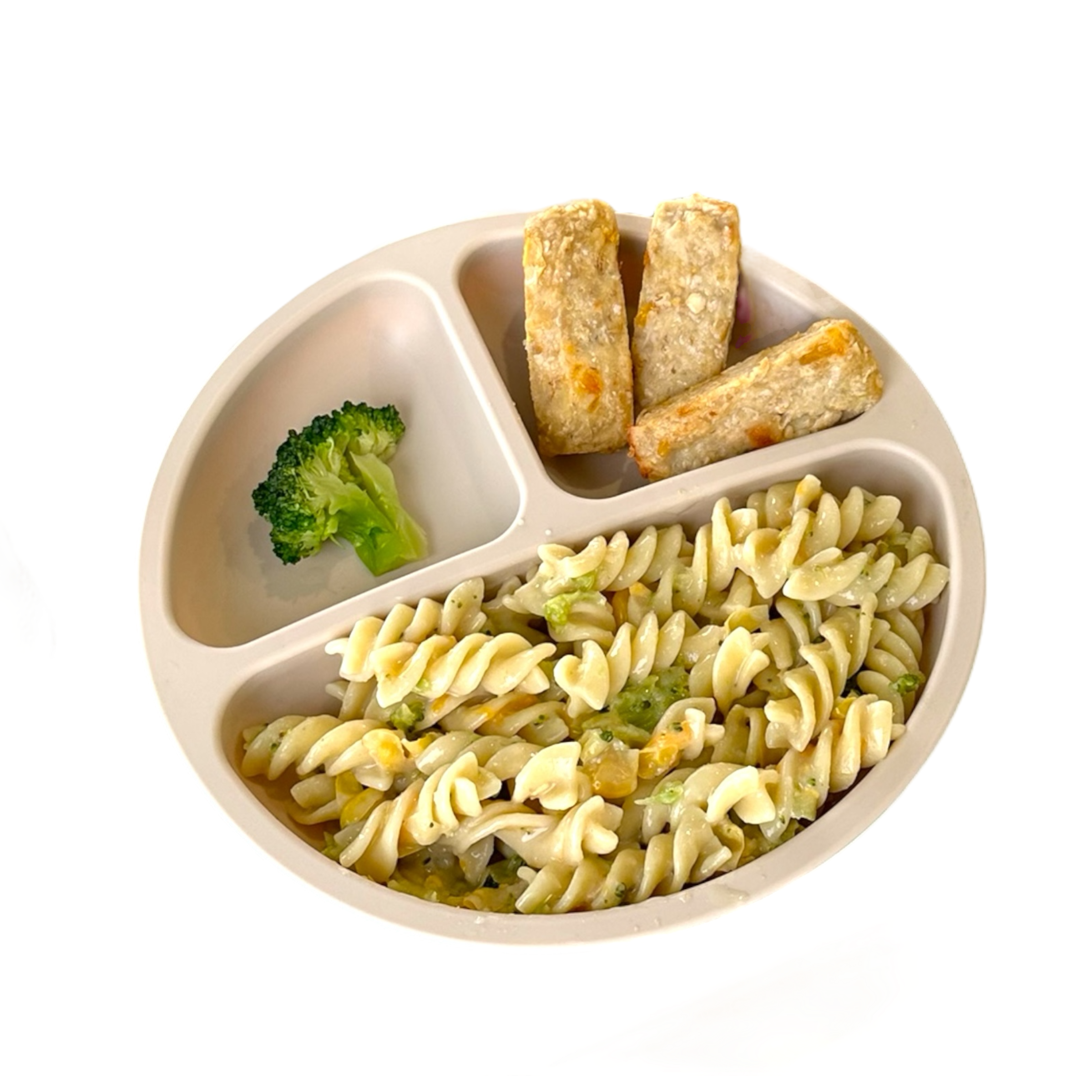 Chicken fingers with corn and broccoli pesto pasta (3 sticks)220g