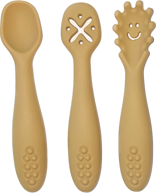 Set of 3 utensils (yellow)