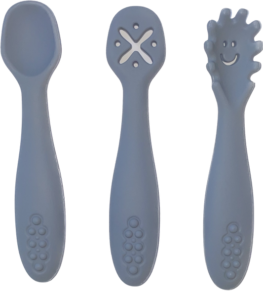 Set of 3 utensils (blue)